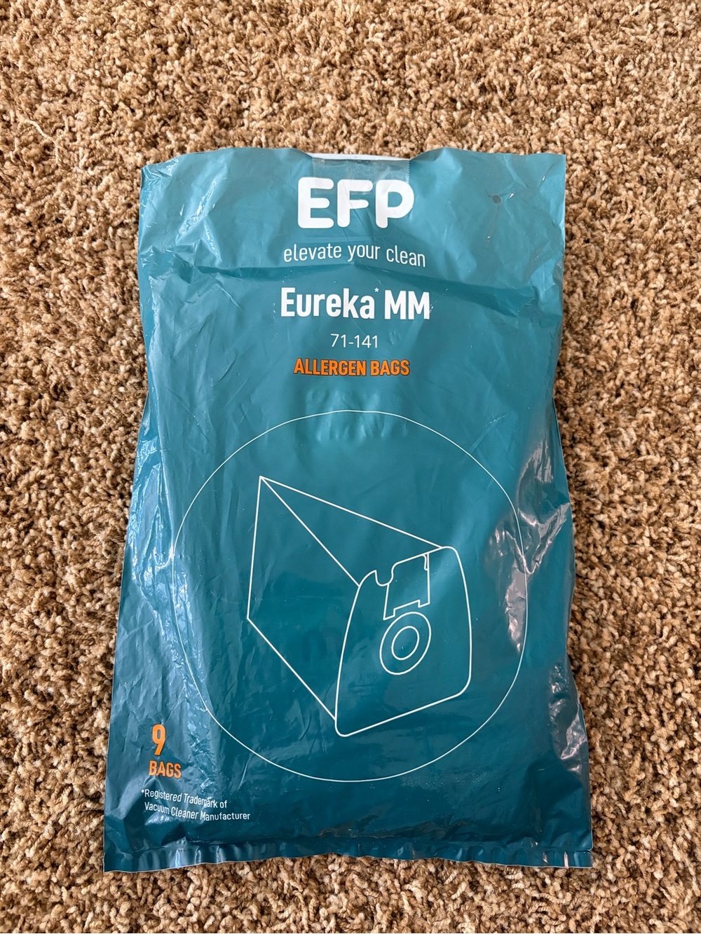 Eureka MM Allergen Vacuum Bags - Teal (8 Pack)